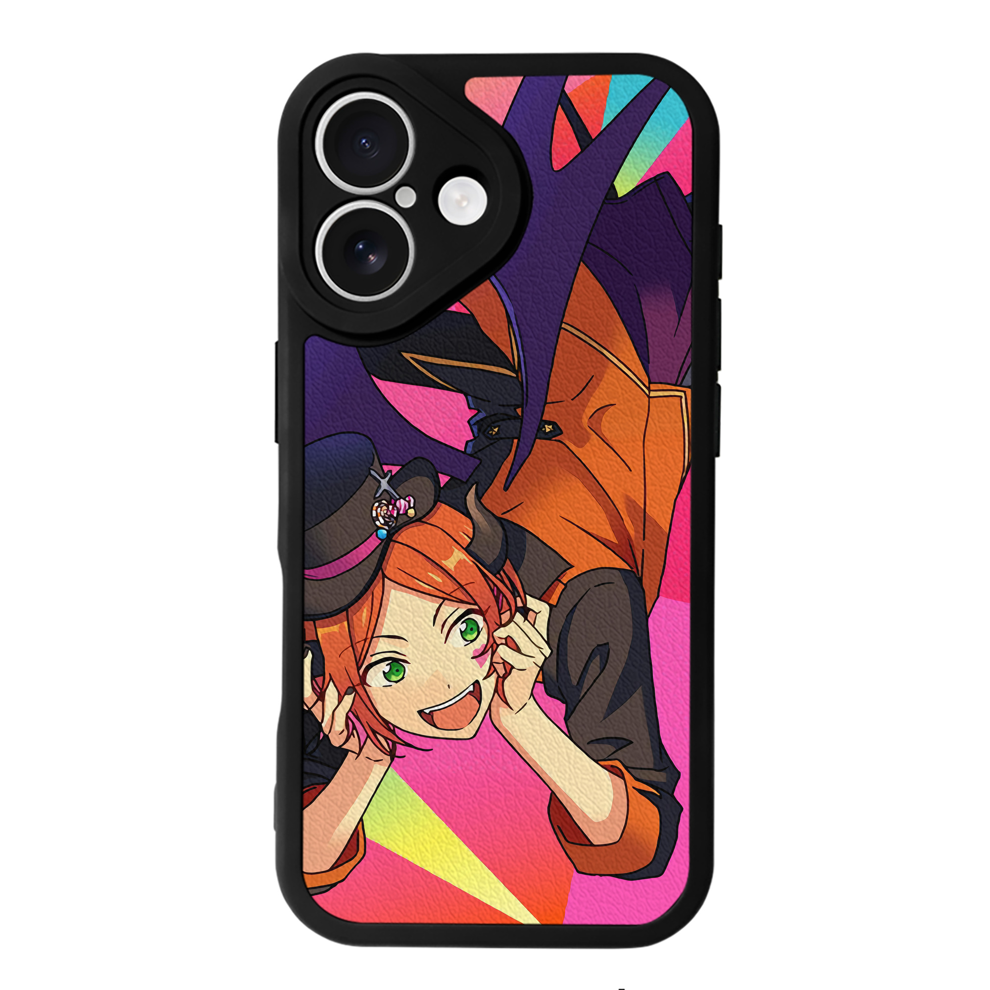 （画像用） あんさんぶるスターズ! Ensemble Stars 【iPhone 16シリーズ対応】シリコンスマホケース（レザー調） 材質：シリコン